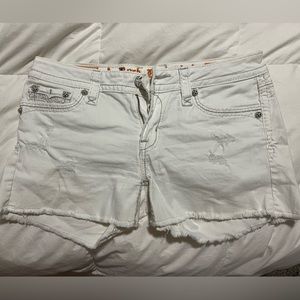 White Rock Revival size 30(10) short jeans distressed finish embezzlement pocket